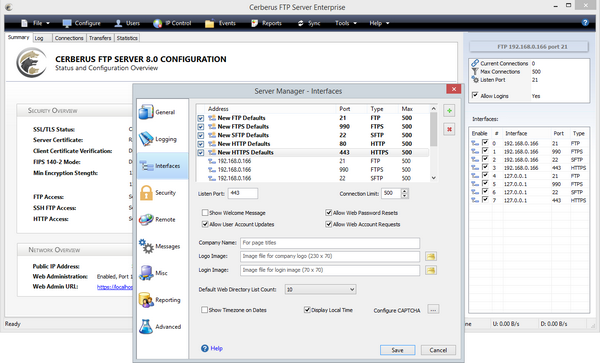 Cerberus FTP Server EnterpriseV10.0.15.04
